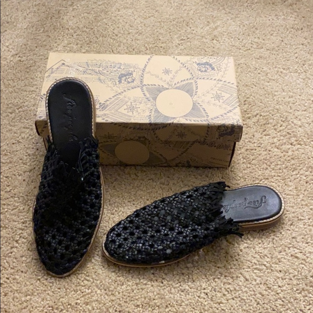 Black Free People Mules